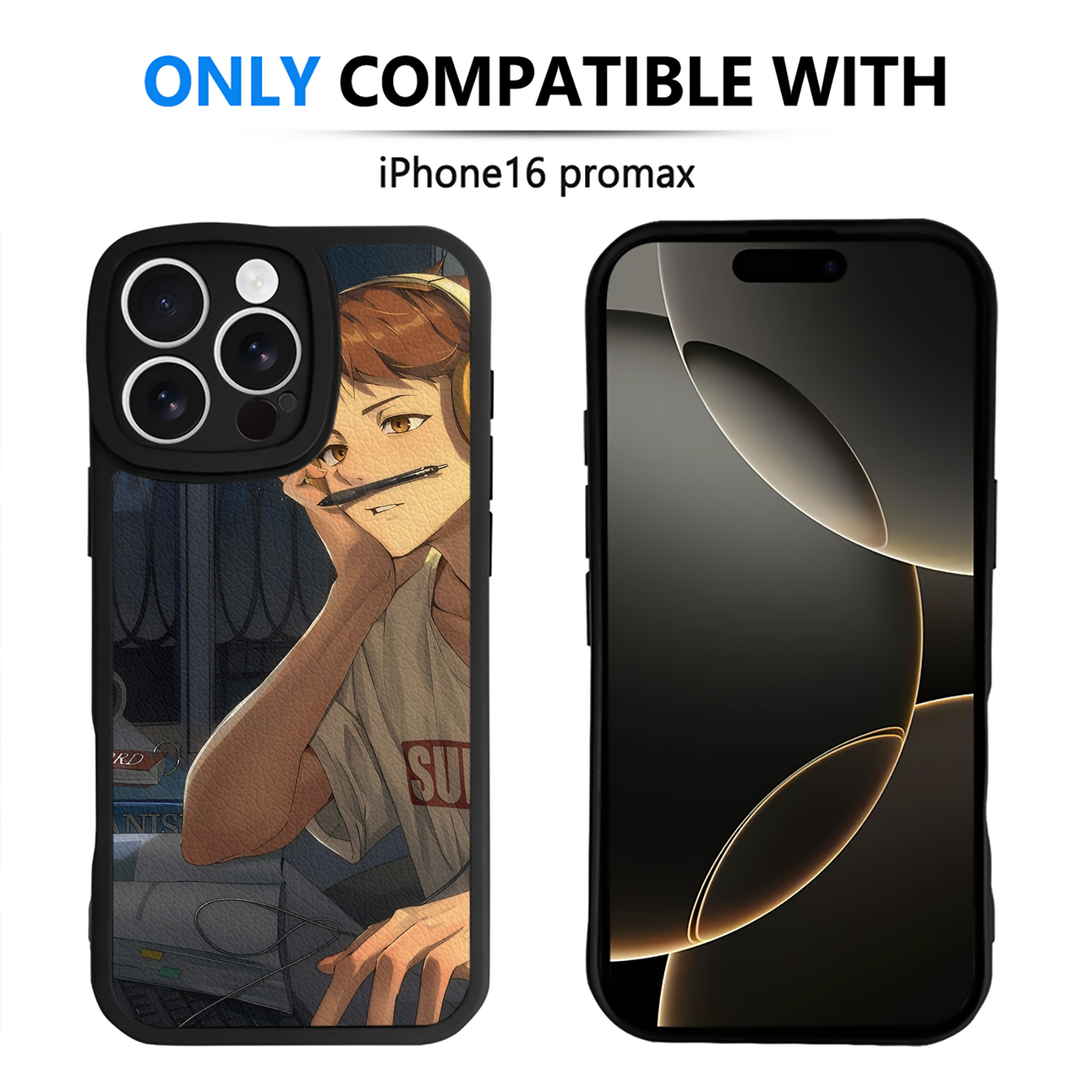 （画像用） ハイキュー!! Haikyu!! 【iPhone 16シリーズ対応】シリコンスマホケース（レザー調） 材質：シリコン
